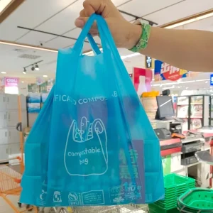 T Shirt Shopping Bags Eco Friendly Disposable Plastic Vest Bags with Custom Logo