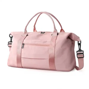 TOPBAG Unisex Sport Travel Duffle Bag Waterproof Polyester Zipper Closure Weekender Carry-On Gym Hospital Overnight Luggage Bag