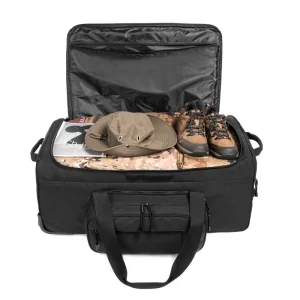 Tactical Heavy Duty Duffel Bag Wheeled Deployment Bag for Camping Hiking