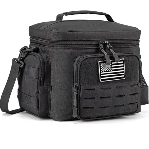 Tactical Insulated Lunch Bag Oxford Fabric 14L for Picnic Camping Travel Leakproof Thermal Food Storage