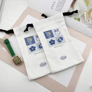 Thickened Canvas Drawstring Pouch Dustproof Storage Bag For Jewelry Skincare Samples Customizable Advertising Bags
