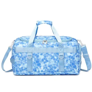 Tie Dye Bags for Women Big Travel Backpacks Gym Shoulder Women Travel Bags Portable Pink Duffle Women Travel Bags Custom Logo