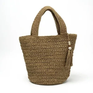 Tote Bags for Women Shoulder Bag Classic Knit Appearance Comfortable Summer Beach Accessory Bag