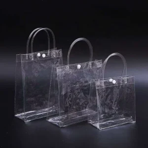 Transparent PVC Plastic Packaging Bag Waterproof Bags Shopping Bag