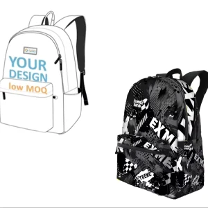 Travel Backpack Anti Theft Polyester Zipper Closure 20-35L Capacity Airplane TSA Ready Characters Pattern