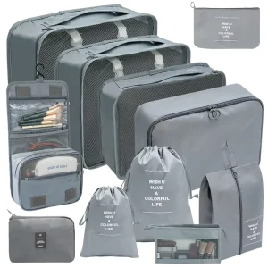 Travel Bag Factory 7 Set Packing Cubes Travel Bag Set Luggage Storage Organizer for Travel Promotion