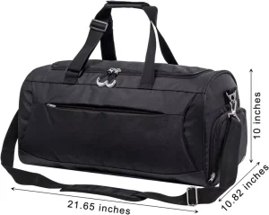 Travel Duffel Bag Sports Gym Bag with Shoes Compartment & Wet Pocket