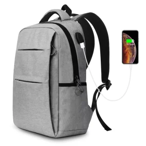 Travel Laptop Backpack Business Computer Bag With USB Charging Port College School Bag for Men and Women Fits 14Inch Laptop