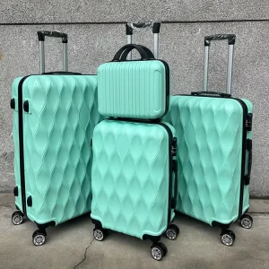 Travel Luggage Set 4 Piece Expandable Hardside PC ABS Suitcase Bag With Spinner Wheels Rolling Trolley Case for Men Women