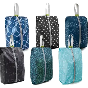 Travel Shoe Bags for Travel Pack of 6 Travel Shoe Bags for Men & Women Shoe Storage Organizer with Zipper Closure