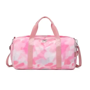 Travel Toiletry Luggage Foldable Overnight Graffiti Pink Duffle Bag Custom Gym Bag for Women Travel Bags Weekend