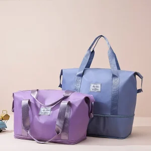 Travel Tote Bag Duffel Bag Foldable Waterproof Bag for Women and Men