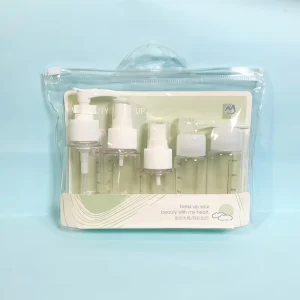 Travel friendly Products Environmental Friendly Plastic Bottle Set Pet pp Material Travel Bottle Kit Set