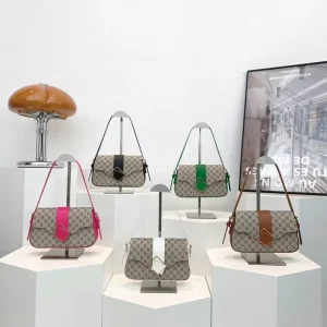Trend Fashion Stitching Texture Waterproof PU Material Single Strap Summer Ladies Style Shoulder Messenger Bags for Women
