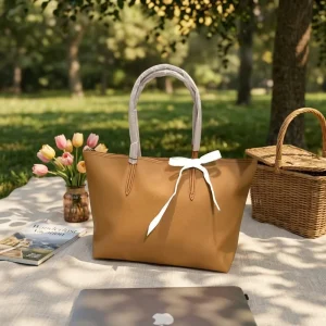 Trending OEM ODM Summer Large Capacity Vintage PU Waterproof Crocodile Pattern Tote Bag with Zipper Closure for Shopping