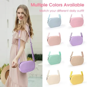 Trendy Girl Casual Crossbody Bag Silicone Waterproof Mobile Phone Bag Wallet Handbags Shoulder Messenger Bags