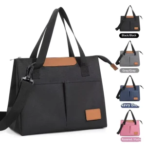 Triangle Oxford Cloth TX09 Multi function Crossbody Shoulder Insulated Lunch Bag Portable Foldable Design Simple