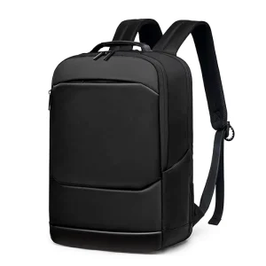 Unisex Business Backpack Oxford Polyester Lining Durable Zippered Dual Compartment Laptop Bag Casual School Bag Solid