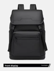 Unisex Denim Waterproof Business Laptop Backpack Air Cushioned Strap for Business Travel Daily Large 15 Inch Bag