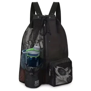 Unisex Drawstring Water Resistant Anti-Theft Casual Polyester Fitness Gym Sports Shoe Luggage Travel Bag