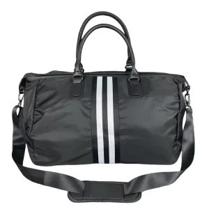 Unisex Duffel Bag Nylon Travel Bag Large Capacity with Shoes Compartment Sport Bag