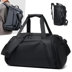 Unisex Gym Duffle Bag Custom Logo Large Capacity Waterproof Oxford Polyester Lining Portable Travel Sports Fitness Casual