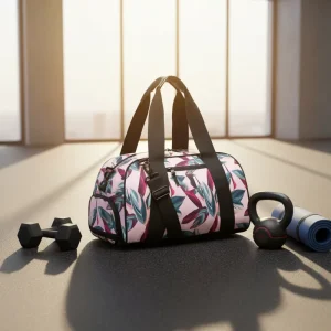 Unisex Luxury Night Duffle Bag Waterproof Polyester 30 40L Travel Gym Fitness Bag Shoe Compartment Adjustable Strap Eco Friendly