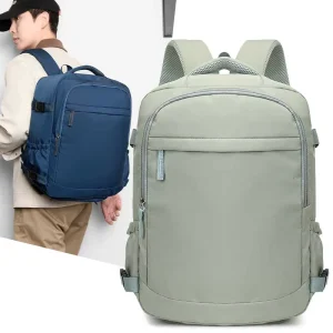 Unisex Waterproof Durable Large Capacity Oxford Polyester Lightweight Spine Protection Laptop Backpack