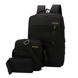 Usb Charging Port 3 in 1 Laptop Backpack Travel Bag Custom Logo Waterproof Business Laptop Bag