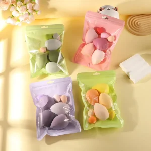 Value Combo Dopamine Macaron Bag Makeup Sponge Mini Powder Puff Cosmetic Sponge Non absorbing Powder