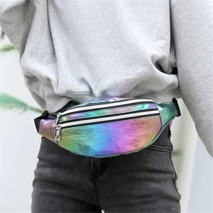 Various Colors PU Zipper Single Shoulder Crossbody Phone Bag Outdoor Waist Bag For Men And Women For Running