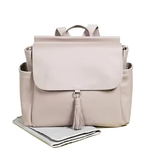 Vegan Leather Diaper Bag Baby Backpack Travel Changing Maternity Bag Leather Nappy Bags Mommy Backpacks for Babies