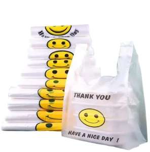 Vest Handle Custom Plastic Bag T Shirt Bag Custom Printed Plastic Bags Plastic Bag Packaging Waterproof Plastic Bag