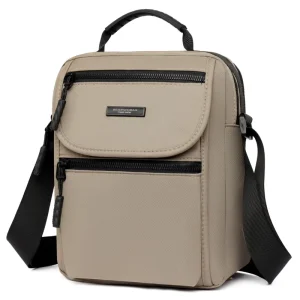 Vintage Casual Small Messenger Bags with Characters Pattern and Multi Pockets Oxford Crossbody Bags
