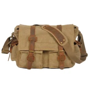 Vintage Designer Messenger Canvas Bag for Men Shoulder Canvas Messenger Bags Man Postman Bag