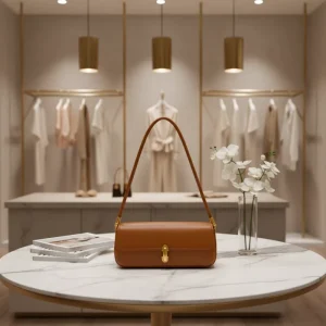 Vintage Light Luxury Armpit Bag All Seasons Ladies Small Square Single Strap PU Portable Bag
