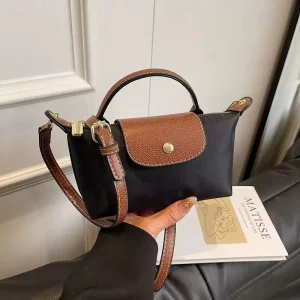 Vintage Luxury Women Crossbody Shoulder Bag Soft Casual Nylon Handbag Large Capacity Retro Purse Daily Commute Shopping Outdoor