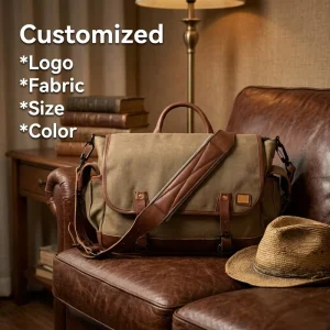Vintage Messenger Bags Custom Men Briefcase Computer Bag for Men