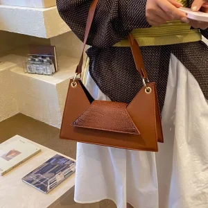 Vintage Shoulder Bag Women Underarm Handbag Designer Crossbody Purse