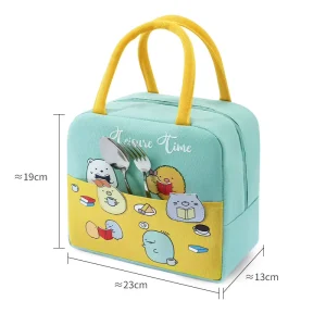 Warm Cold Portable Waterproof Aluminum Foil Takeaway Insulated Kids Lunch Bag