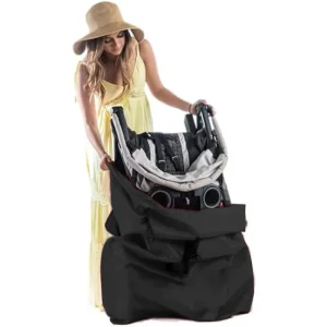 Waterproof 420D Polyester Stroller Bag for Airplane Travel Stroller Travel Bag Fits Most Sizes Stroller Cover Durable