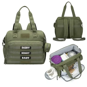 Waterproof Baby Diaper Bags Father’s Bag Hospital Bags Baby Care Daddy Diaper Bag Tote for Labor and Delivery