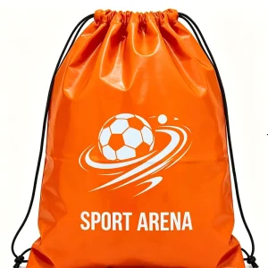Waterproof CPE Drawstring Sports Bag Lightweight Durable Gym Sack with Custom Logo for Travel Beach Yoga