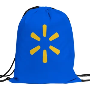Waterproof Classic Style Polyester Drawstring Backpack Sports Laundry Gift Bags with Custom Logo for Promotional Use