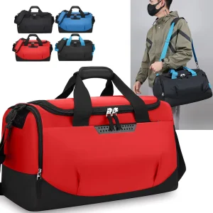 Waterproof Dry Wet Separation Gym Bag 36 55L Oxford Large Capacity Sports Duffel Bag with Wet Pocket for Swimming Fitness Travel