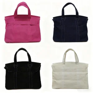 Waterproof Eco Friendly Cotton Canvas Handbags Durable Large Jumbo Beach Travel Women Work Tote Bag