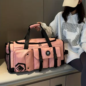 Waterproof Gym Sports Travel Bag Zipper Closure Letter for Yoga Outdoor Football Swimming Travel EOM and ODM