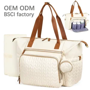 Waterproof Large Diaper Bags Hospital Bag for Labor Delivery Baby Bag with Pacifier Case