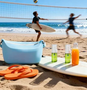 Waterproof Large Size Mesh Beach Tote Bag Collection Silicone Pool Toys for Beach Vacation Essentials Zipper Closure