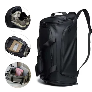 Waterproof Lightweight Large Capacity Duffle Bag for Camping Dry Wet Separate Hiking Shoulder CarryOn Luggage